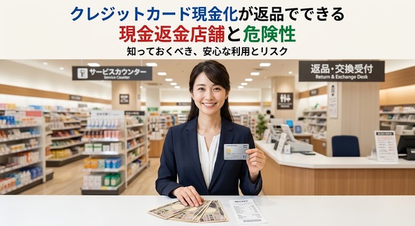 クレジットカード現金化が返品でできる現金返金店舗と危険性